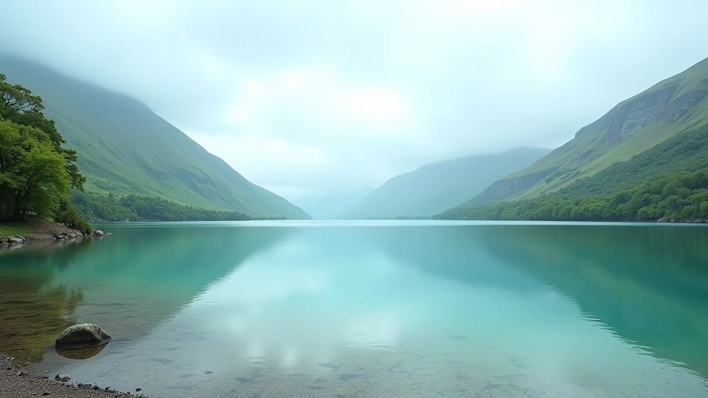 Scenic lake view with mountain backdrop at Killarney National Park